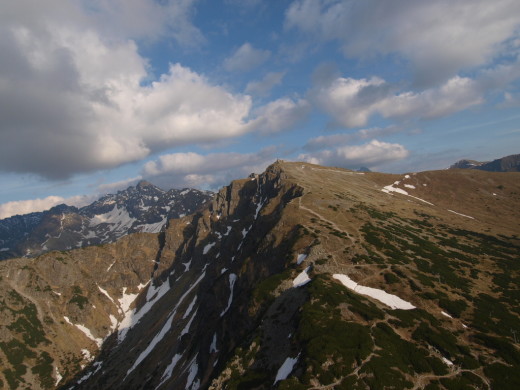 Kasprowy Wierch widok z paralotni