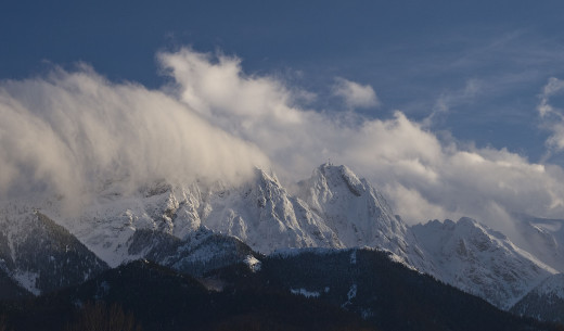 wał chmur nad Giewontem 